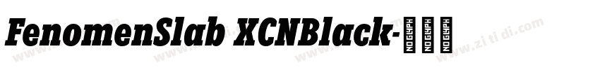 FenomenSlab XCNBlack字体转换